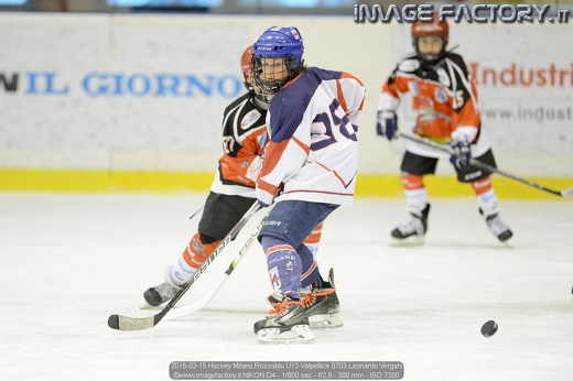 2015-02-15 Hockey Milano Rossoblu U12-Valpellice 0703 Leonardo Vergani